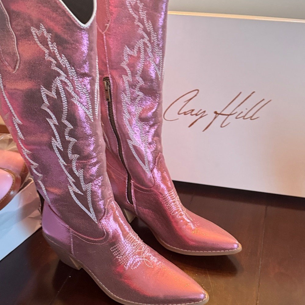 Pink Western Boots
